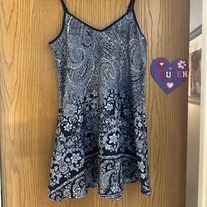 American Rag Blue Paisley Tunic Dress